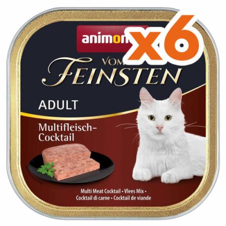 Animonda 83204 Vom Feinsten Karışık Etli Kedi Yaş Maması 100 Gr x 6 Adet