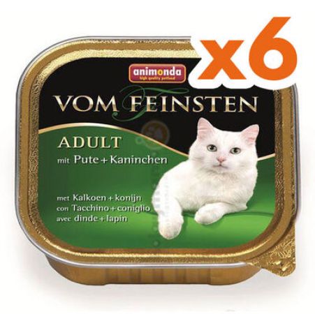 Animonda 83205 Vom Feinsten Hindi ve Tavşan Etli Kedi Maması 100 Gr x 6 Adet