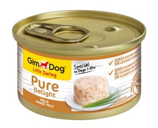 Gimdog Pure Delight Tavuk Etli Köpek Yaş Konservesi 85 Gr