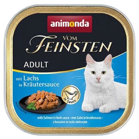 Animonda 083361 Vom Feinsten Bitki Sosunda Somonlu Kedi Maması 100 Gr