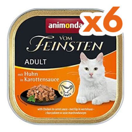 Animonda 083362 Vom Feinsten Havuç Sosunda Tavuklu Kedi Maması 100 Gr x 6 Adet