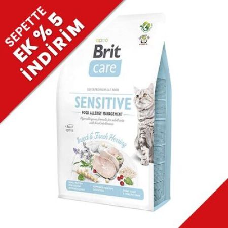 Brit Care Sensitive Böcek Ringa Balıklı Tahılsız Kedi Maması 7 Kg