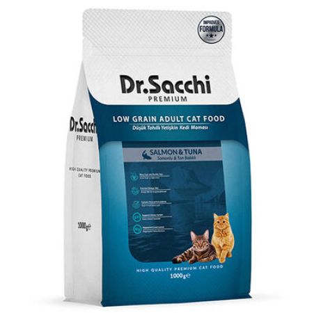 Dr. Sacchi Sensitive Somon ve Ton Balıklı Kedi Maması 1 Kg