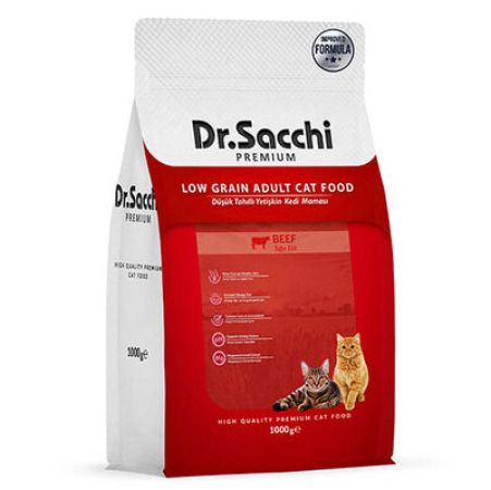 Dr. Sacchi Biftekli Kedi Maması 1 Kg