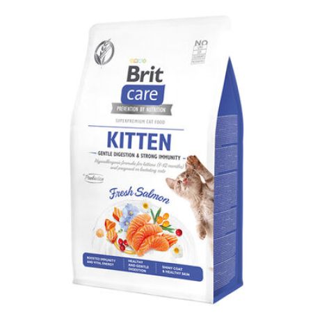 Brit Care Tahılsız Somonlu Yavru Kedi Maması 7 Kg + Brit Dental Kedi Ödülü 50 Gr