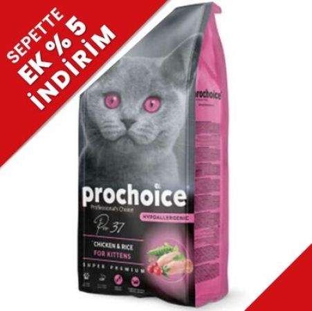 Pro Choice Pro37 Kitten Tavuk Etli Yavru Kedi Maması 2 Kg + 2 Adet Bestpet 85 Gr Konserve
