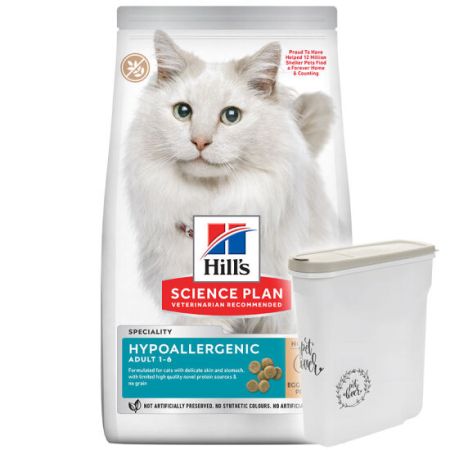 Hills Hypoallergenic Yumurta Ve Böcek Proteinli Kedi Maması 1,5 Kg + Saklama Kabı