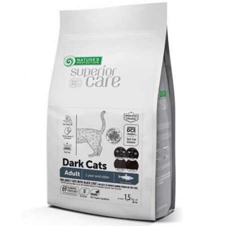 Natures Protection Dark Cat Siyah Tüylü Kedi Maması 1,5 Kg