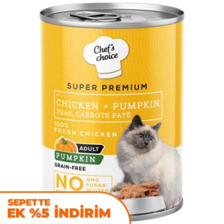 Chefs Choice Pate Tavuklu ve Sebzeli Ezme Kedi Yaş Maması 400 Gr
