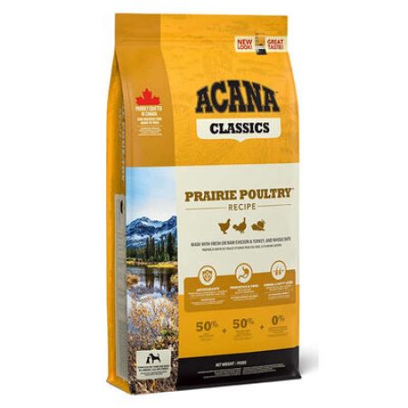 Acana Prairie Poultry Tavuklu ve Hindili Düşük Tahıllı Köpek Maması 14,5 Kg