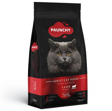 Paunchy Lamb Kuzu Etli Kedi Maması 15 Kg