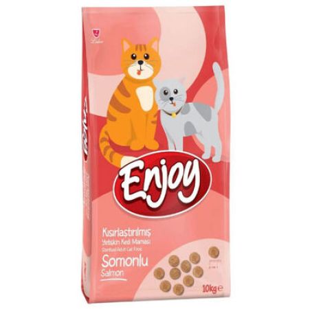 Enjoy Sterilised Somonlu Kısırlaştırılmış Kedi Maması 10 Kg