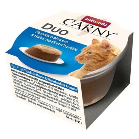 Animonda 83951 Carny Duo Tavuklu ve Ton Balıklı Kedi Yaş Maması 70 Gr