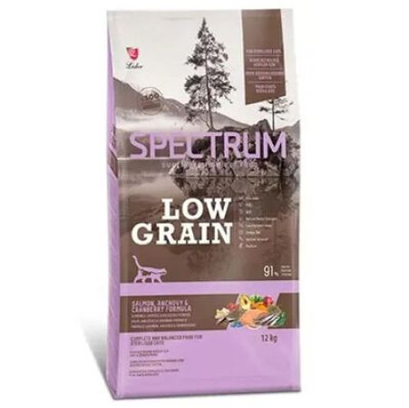 Spectrum Low Grain Sterilised Somon Kısırlaştırılmış Kedi Maması 12 Kg