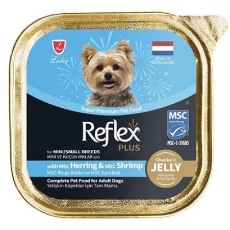 Reflex Plus Jelly Ringa Balığı ve Karides Küçük Irk Köpek Yaş Maması 85 Gr