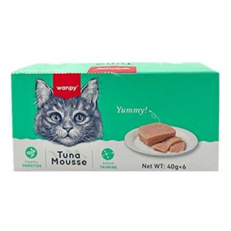 Wanpy Alutray Box Ton Balıklı Kedi Yaş Maması 40 Gr x 6 Adet (Toplam: 240 Gr)