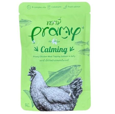 Pramy Calming Jöle İçinde Somonlu ve Tavuklu Kedi Yaş Maması 70 Gr