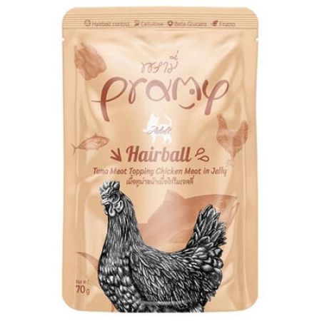 Pramy Hairball Sos İçinde Ton Balıklı ve Tavuklu Kedi Yaş Maması 70 Gr