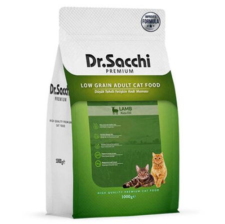 Dr. Sacchi Kuzu Etli Kedi Maması 1 Kg
