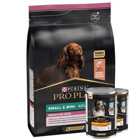 Pro Plan Somonlu Küçük Irk Köpek Maması 7 Kg + 2 Adet Köpek Konservesi 400 Gr