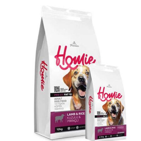 Homie Pro27 Düşük Tahıllı Kuzulu ve Pirinçli Köpek Maması 12 + 3,75 Kg (Toplam 15,75 Kg)