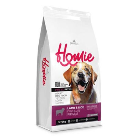 Homie Pro27 Düşük Tahıllı Kuzulu ve Pirinçli Köpek Maması 3,75 Kg