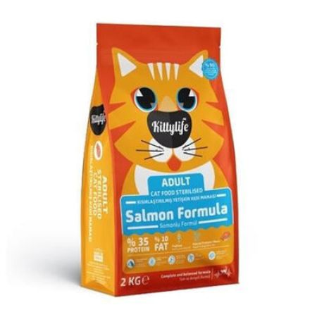 Kittylife Kısırlaştırılmış Somonlu Kedi Maması 2 Kg