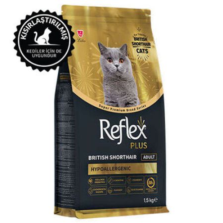 Reflex Plus Hypoallergenic British Shorthair Özel Irk Kedi Maması 1,5 Kg