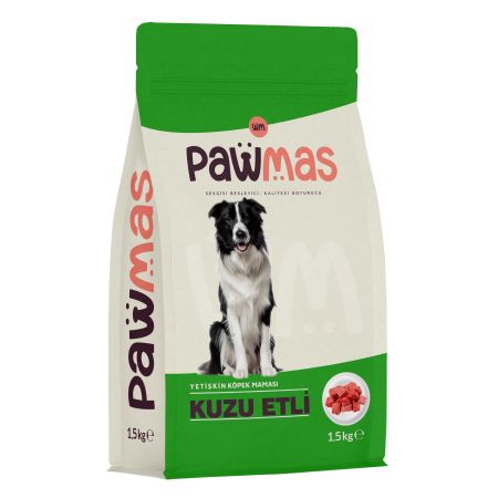 Pawmas Kuzu Etli Yetişkin Köpek Maması 1,5 kg