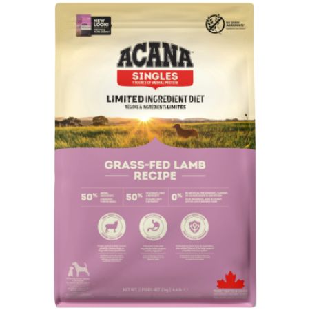 Acana Singles Grass-Fed Lamb Kuzu Etli ve Elmalı Yetişkin Köpek Maması 2 Kg