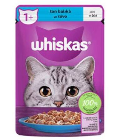 Whiskas Pouch Jöle İçinde Ton Balıklı Yetişkin Kedi Konservesi 85gr 28 Adet