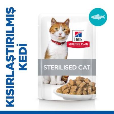 Hill's SCIENCE PLAN Kısırlaştırılmış Alabalıklı Kedi Pouch 85 gr