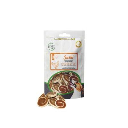 Eco Natura Pet Sushi Yumuşak Tavuk Etli Yuvarlak Köpek Ödülü 100 gr