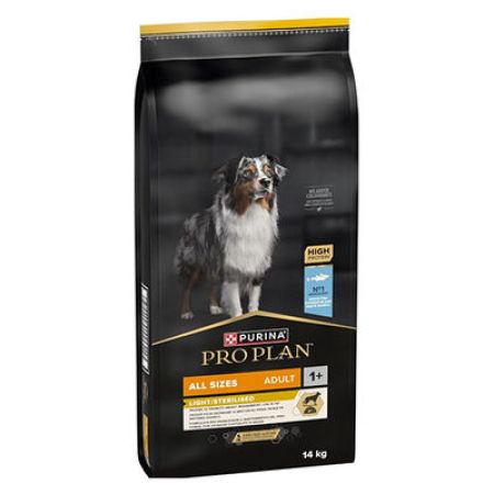 Pro Plan All Sizes Light Sterilised Tüm Irklar İçin Balıklı Düşük Kalorili Kısırlaştırılmış Köpek Maması 14 Kg 