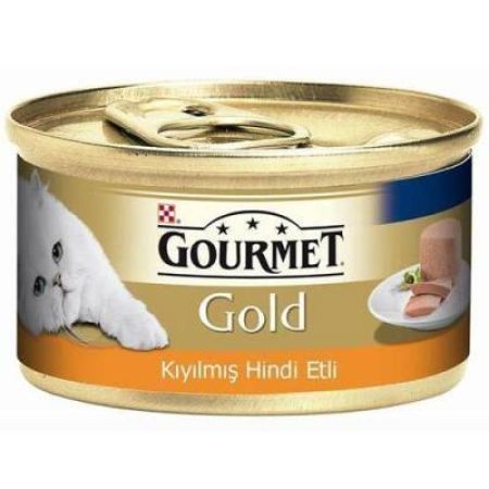 Gourmet Gold Kiyilmiş Hindi Etli Yetişkin Kedi Konservesi 85 Gr