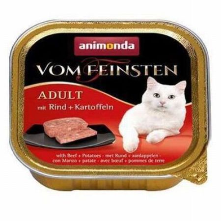 Animonda Vom Feinsten Sığır Etli ve Patatesli Yetişkin Kedi Konservesi 6 Adet 100 Gr 