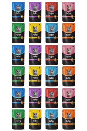 Reflex Karışık Soslu Kedi Yaş Maması Kedi Pouch 85 Gr X 24 Adet