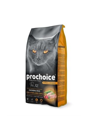 Prochoice Pro 32 Tavuklu Kısırlaştırılmış Yetişkin Kedi Maması 15 Kg