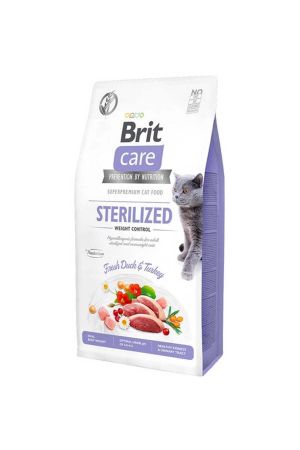 Brit Care Hipoalerjenik Kilo Kontrolü Ördekli Tahılsız Kısırlaştırılmış Kedi Maması 2 Kg