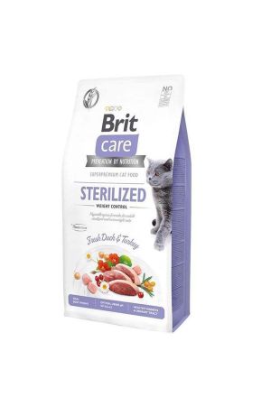 Brit Care Ördekli Kilo Kontrolü Kısırlaştırılmış Yetişkin Kedi Maması 7 Kg