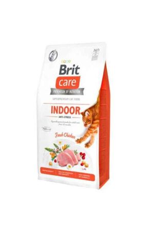 Brit Care Hipoalerjenik İndoor Anti-Stress Tavuklu Tahılsız Yetişkin Kedi Maması 2 Kg