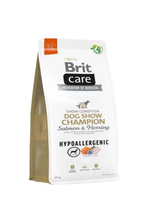 Brit Care Hipoalerjenik Dog Chow Champion Somonlu ve Ringa Balıklı Yetişkin Köpek Maması 12 Kg