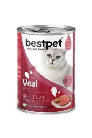 Bestpet Dana Etli Yetişkin Kedi Konserve Maması 400 Gr