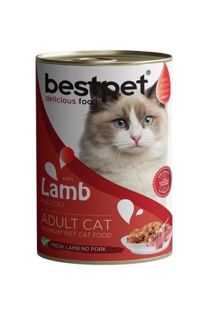 Bestpet Kuzulu Yetişkin Kedi Konserve Maması 400 Gr