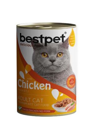 Bestpet Tavuklu Yetişkin Kedi Konserve Maması 400 Gr