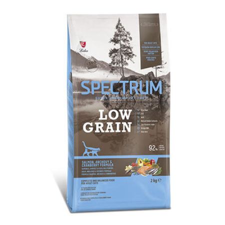 Spectrum Somonlu Hamsili ve Kızılcıklı Düşük Tahıllı Yetişkin Kedi Maması 2 Kg 