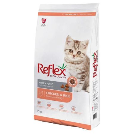 Reflex Kitten Chicken Tavuklu ve Pirinçli Yavru Kedi Maması 15 Kg