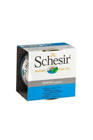 Schesir Suda Pisirilmis Yetişkin Ton Balıklı Yetişkin Kedi Konserve Maması 85 Gr