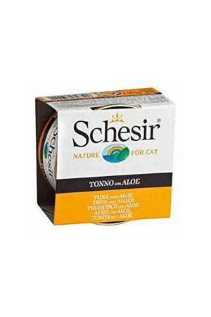 Schesir Jel İçinde Ton Balıklı Aloeveralı Yetişkin Kedi Konserve Maması 85 Gr