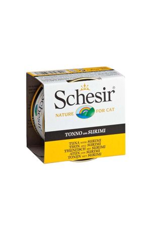 Schesir Jel İçinde Ton Balıklı Yengeçli Yetişkin Kedi Konserve Maması 85 Gr